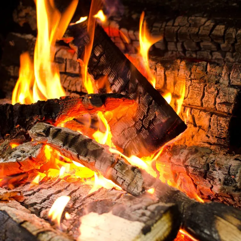 combustion bois buche